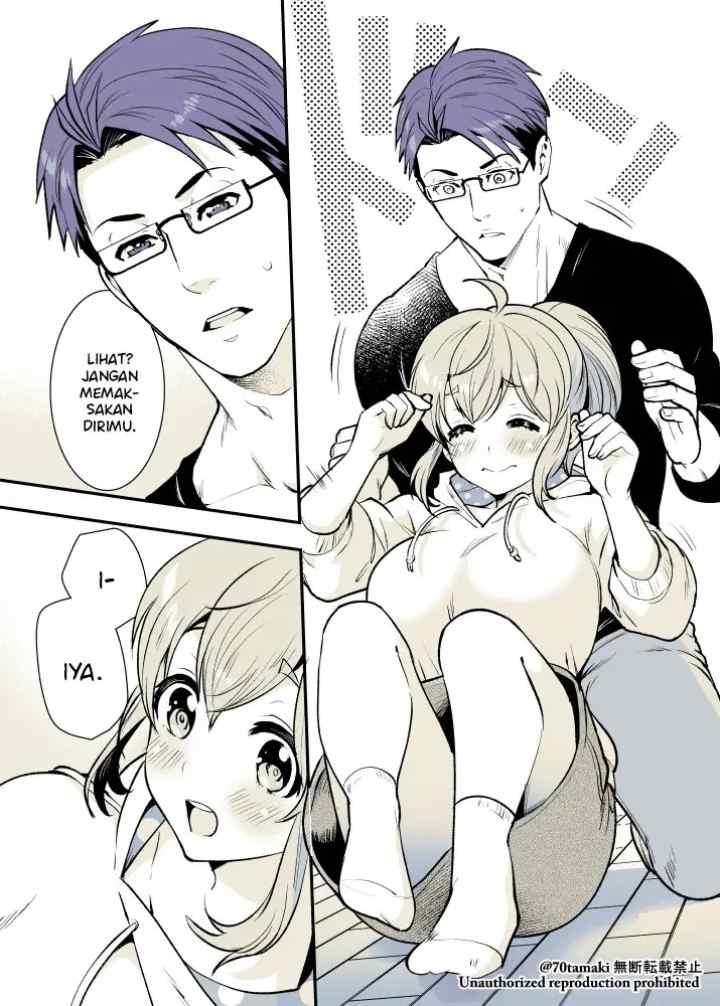Osananajimi ga Hisabisa ni Saikai Shitara Otagai Kyonyuu ni Natteta chapter 15 halaman 4