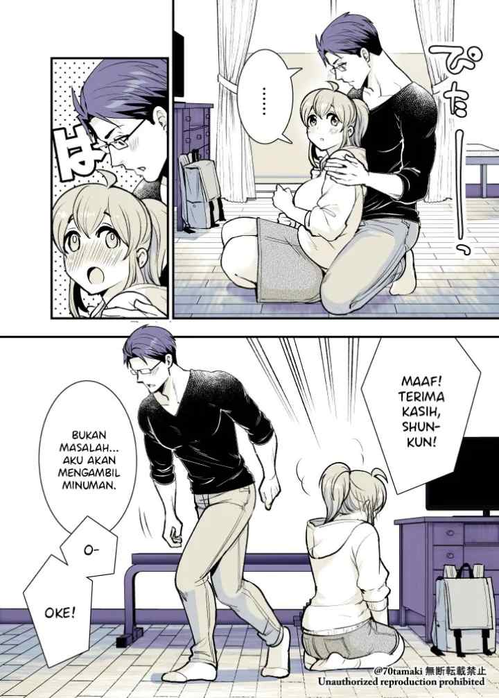 Osananajimi ga Hisabisa ni Saikai Shitara Otagai Kyonyuu ni Natteta chapter 15 halaman 5