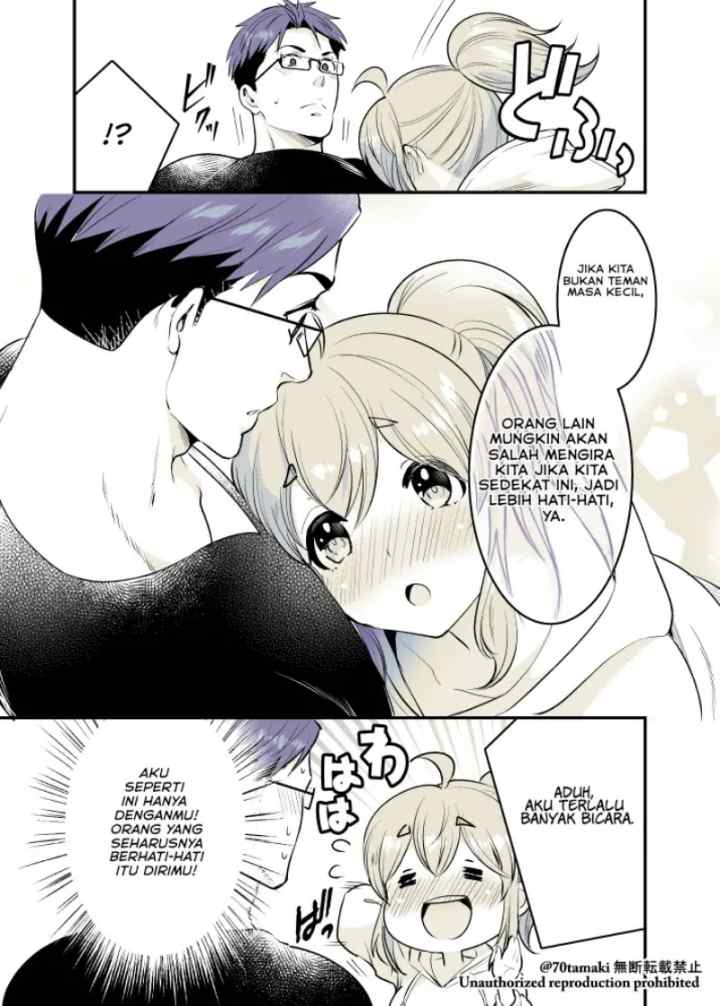 Osananajimi ga Hisabisa ni Saikai Shitara Otagai Kyonyuu ni Natteta chapter 16 halaman 6