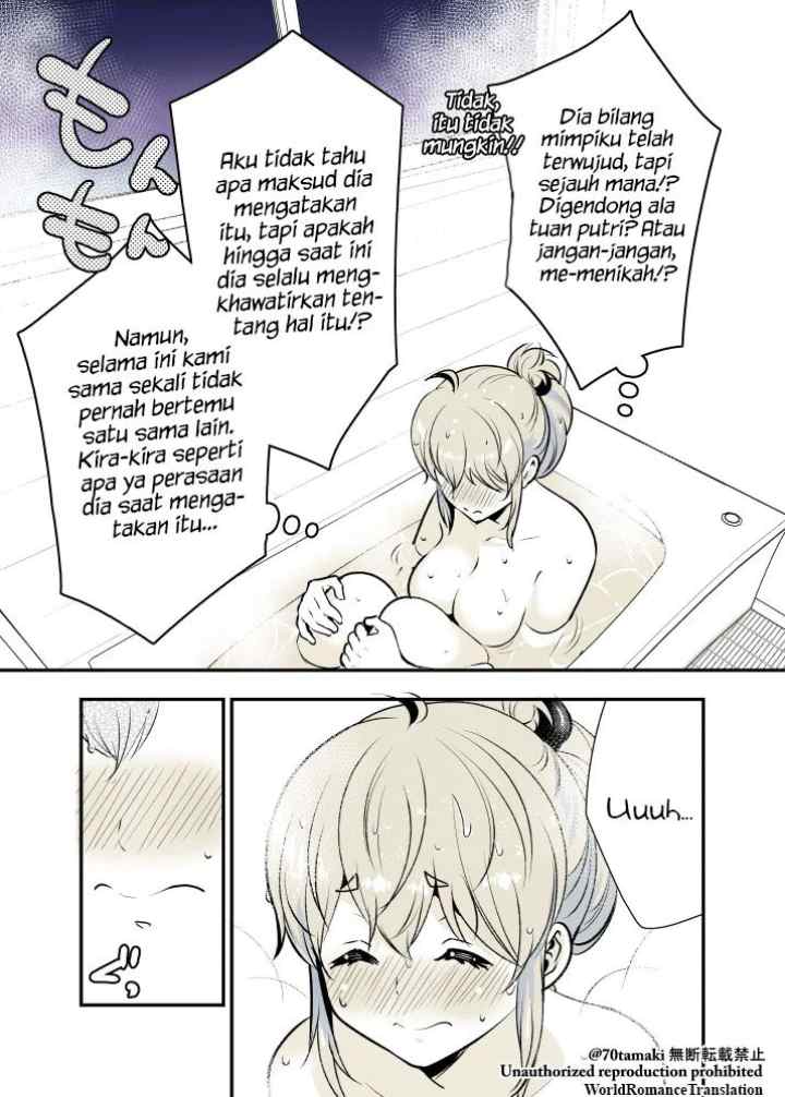 Osananajimi ga Hisabisa ni Saikai Shitara Otagai Kyonyuu ni Natteta chapter 9 halaman 5