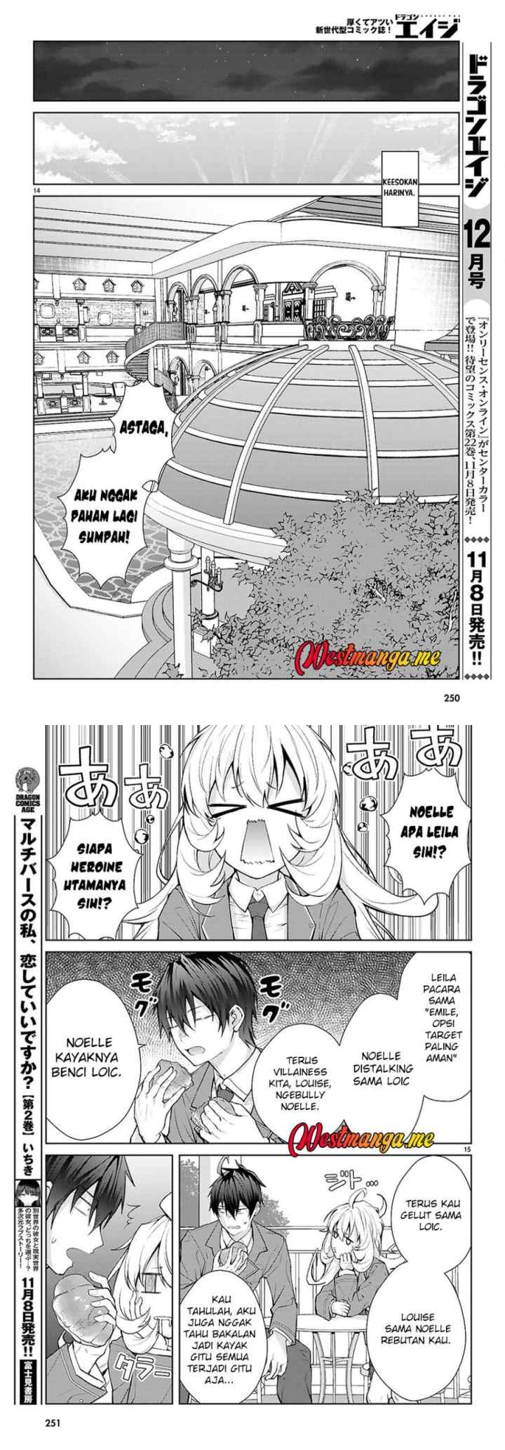 Otome Game Sekai wa Mob ni Kibishii Sekai Desu chapter 72 halaman 8