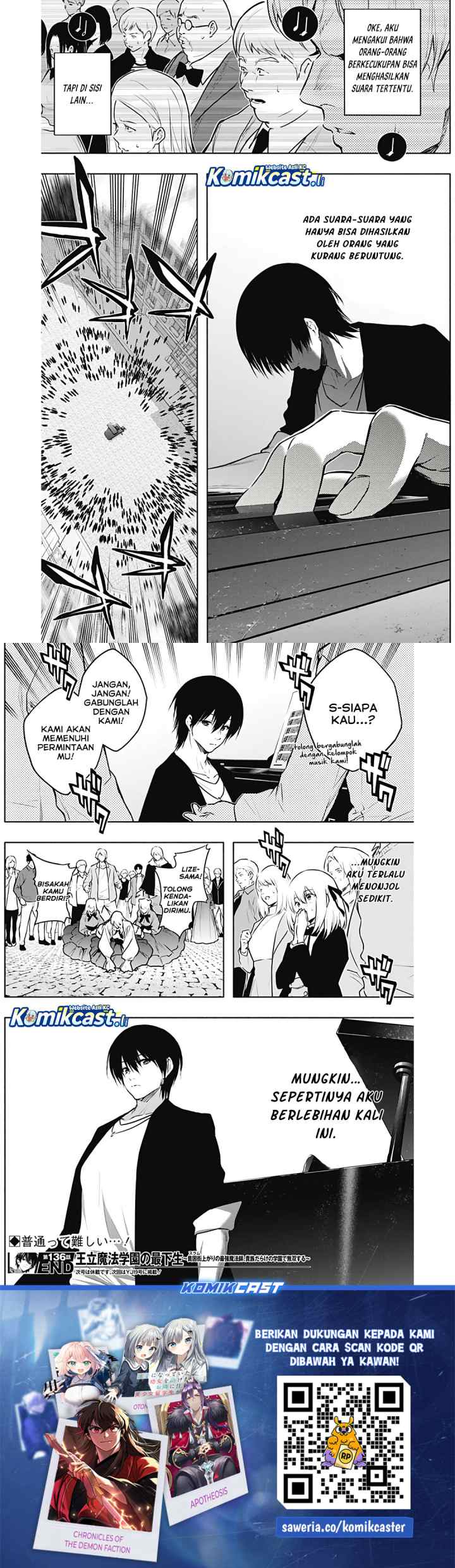 Ouritsu Mahou Gakuen no Saika Sei: Slum Agari no Saikyou Mahoushi, Kizoku darake no Gakuen de Musou suru chapter 136 halaman 10