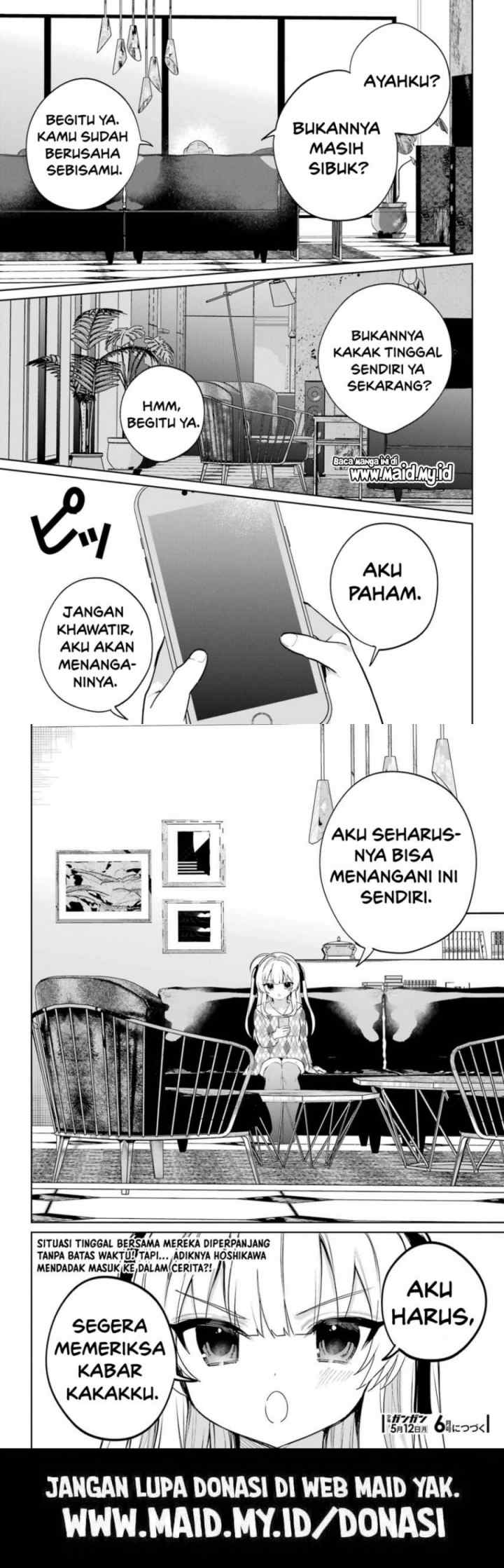 Remote Jugyou ni Nattara Class 1 no Bishoujo to Doukyo Suru Koto ni Natta chapter 12 halaman 13