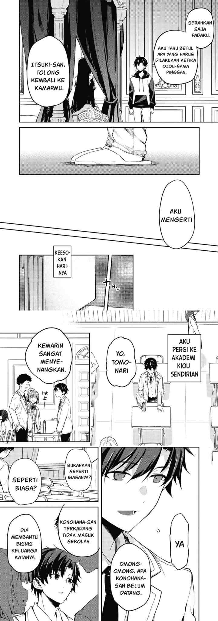 Saijo no Osewa ~Takane no Hana Darakena Meimon Kou de, Gakuin Ichi no Ojou-sama (Seikatsu Noryoku Kaimu) o Kagenagara Osewa suru Koto ni Narimashita~ chapter 12 halaman 6