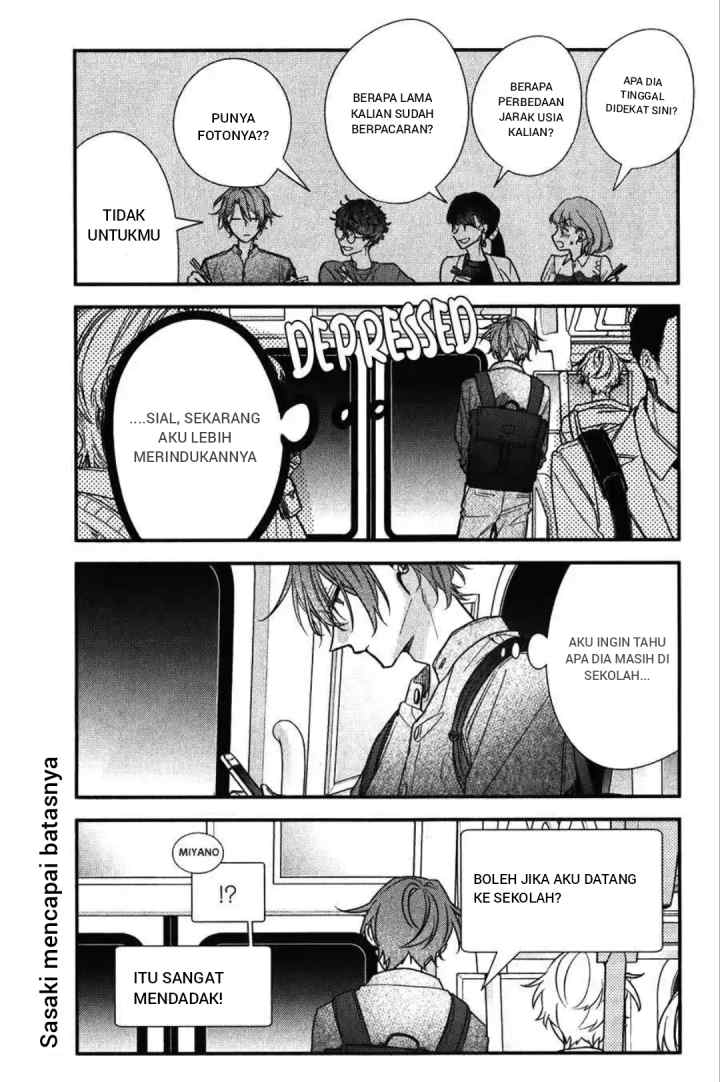 Sasaki to Miyano chapter 46 halaman 8
