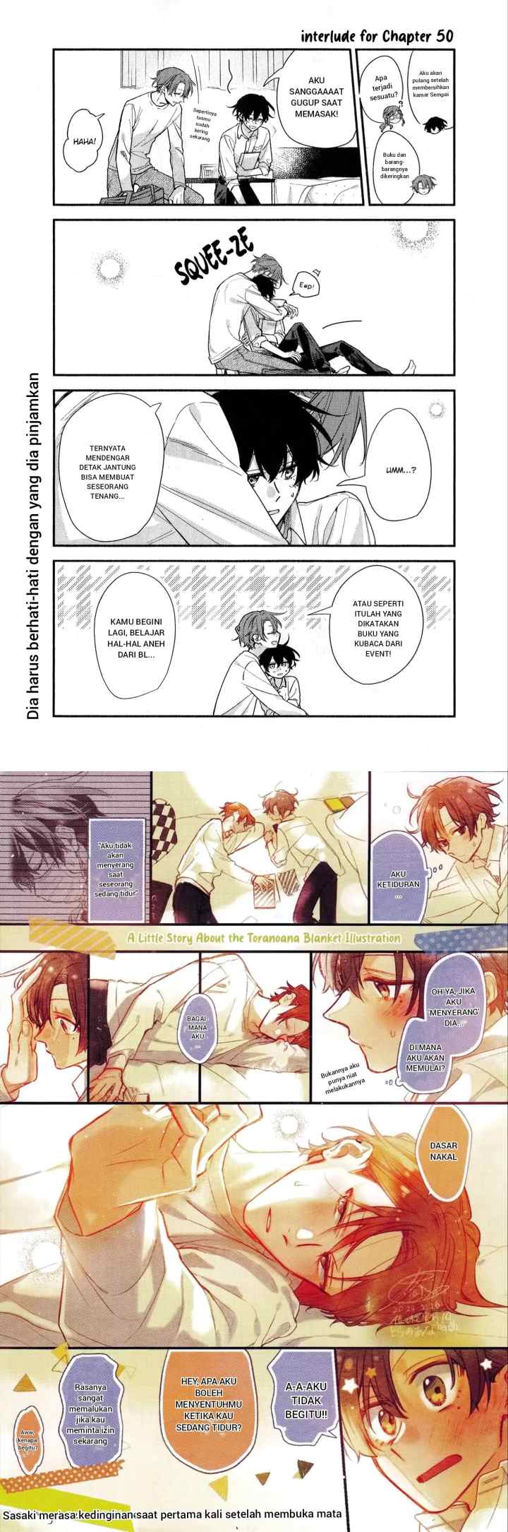 Sasaki to Miyano chapter 51.5 halaman 9