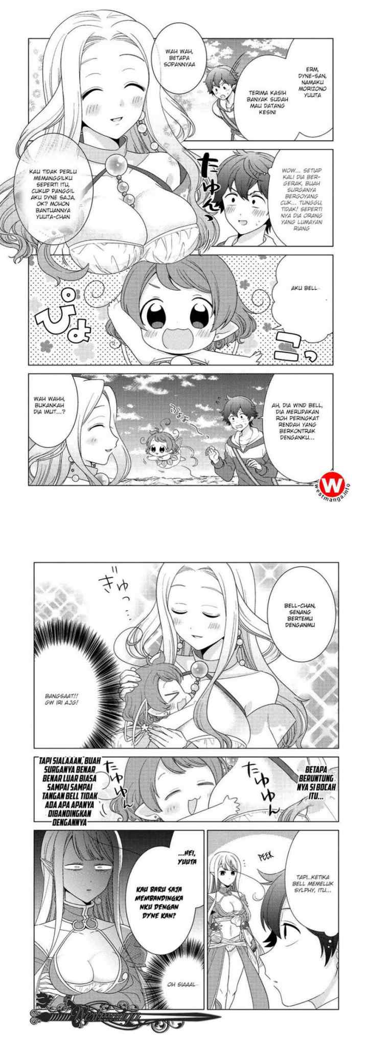 Seirei-tachi no Rakuen to Risou no Isekai Seikatsu chapter 5 halaman 4