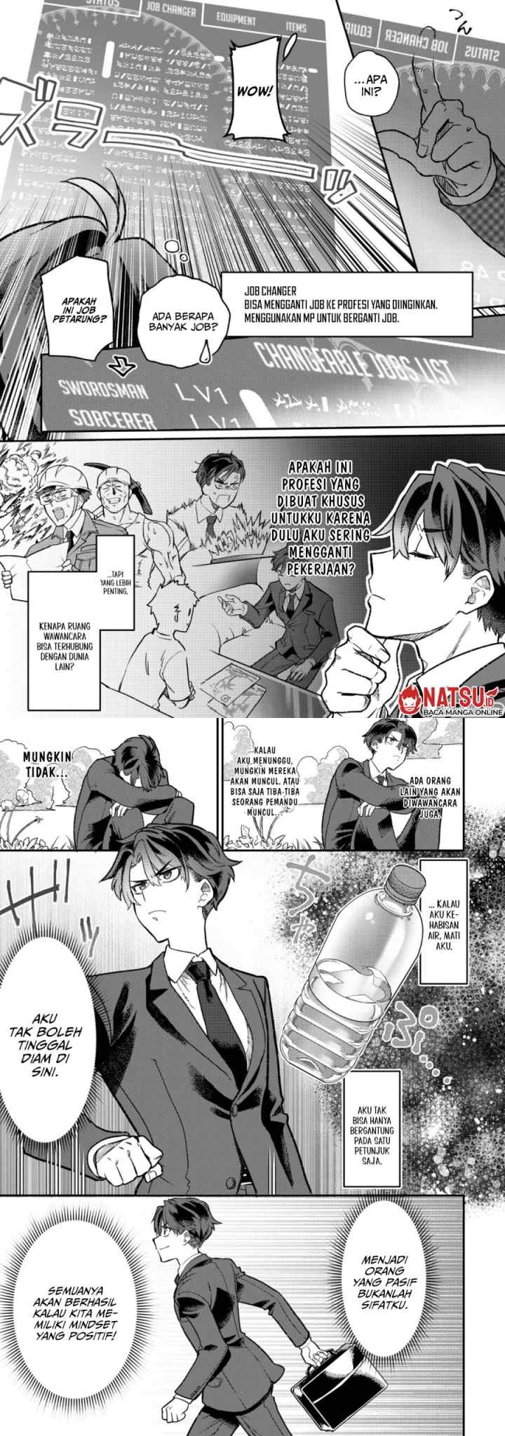 Sekai de Yuuitsu no Tenshokushi: Job Hopper na Ore wa, Isekai de Subete no Job wo Kiwameru Koto ni Shita chapter 1 halaman 8