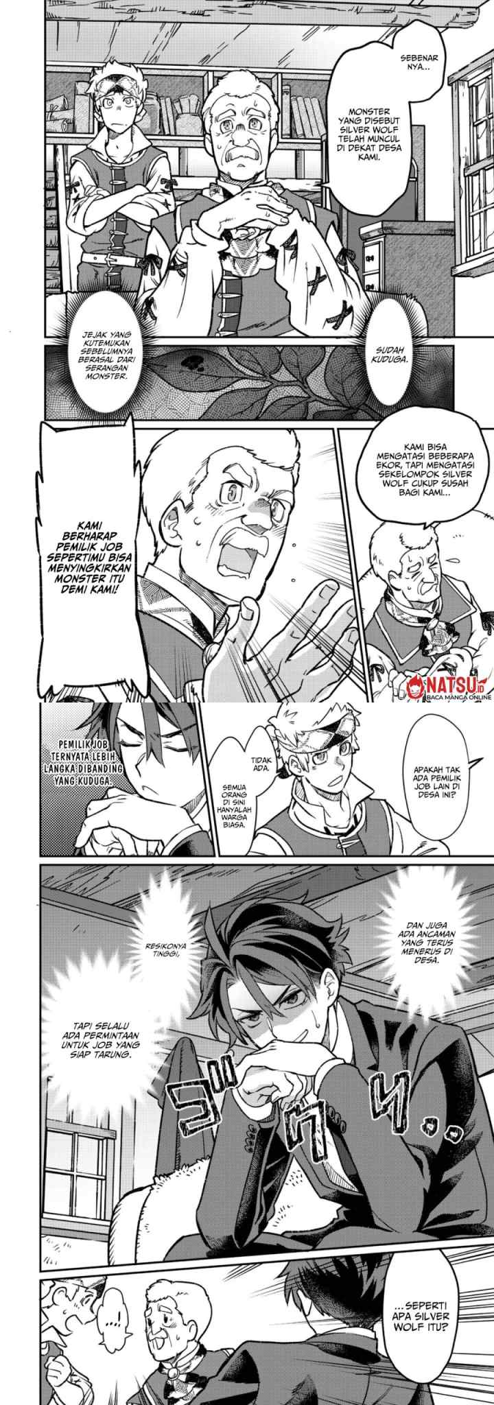 Sekai de Yuuitsu no Tenshokushi: Job Hopper na Ore wa, Isekai de Subete no Job wo Kiwameru Koto ni Shita chapter 2 halaman 8