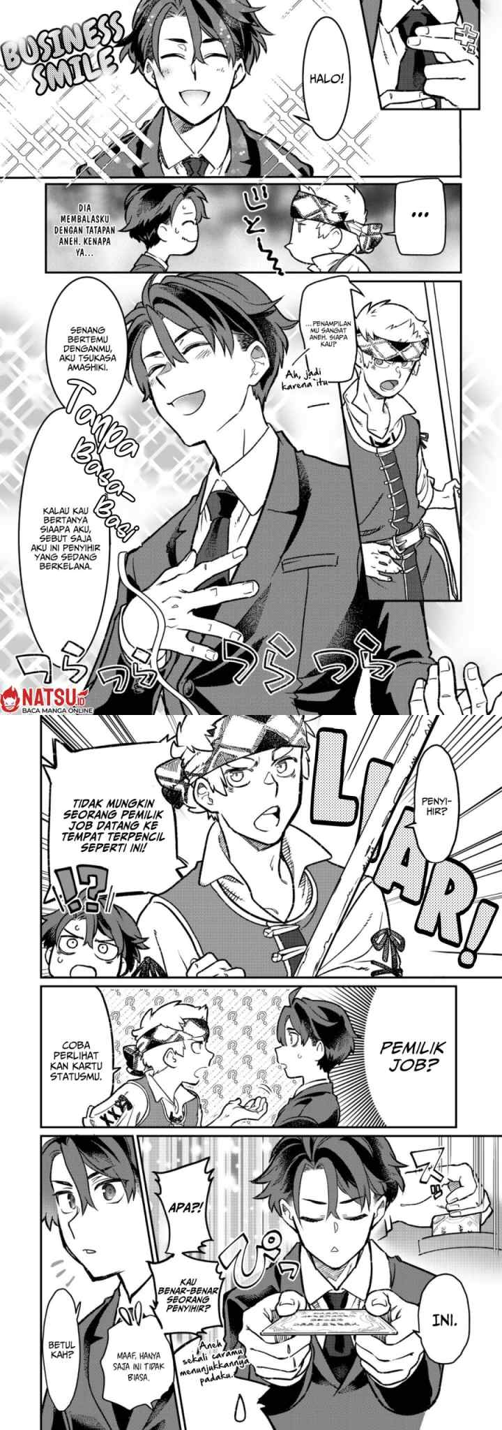 Sekai de Yuuitsu no Tenshokushi: Job Hopper na Ore wa, Isekai de Subete no Job wo Kiwameru Koto ni Shita chapter 2 halaman 5