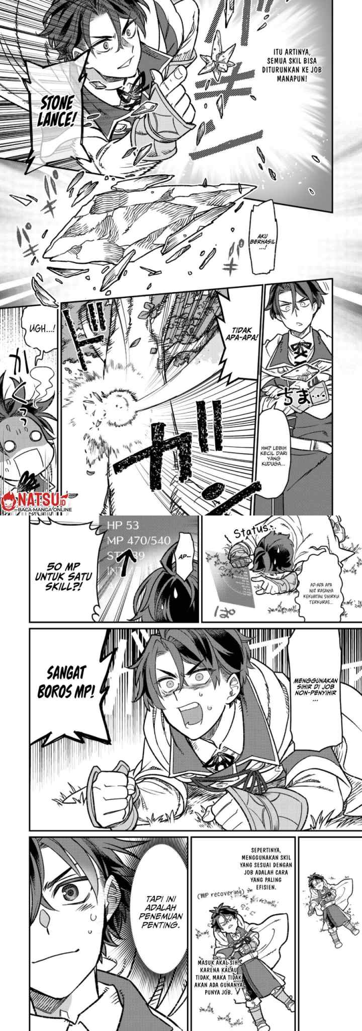 Sekai de Yuuitsu no Tenshokushi: Job Hopper na Ore wa, Isekai de Subete no Job wo Kiwameru Koto ni Shita chapter 2 halaman 13