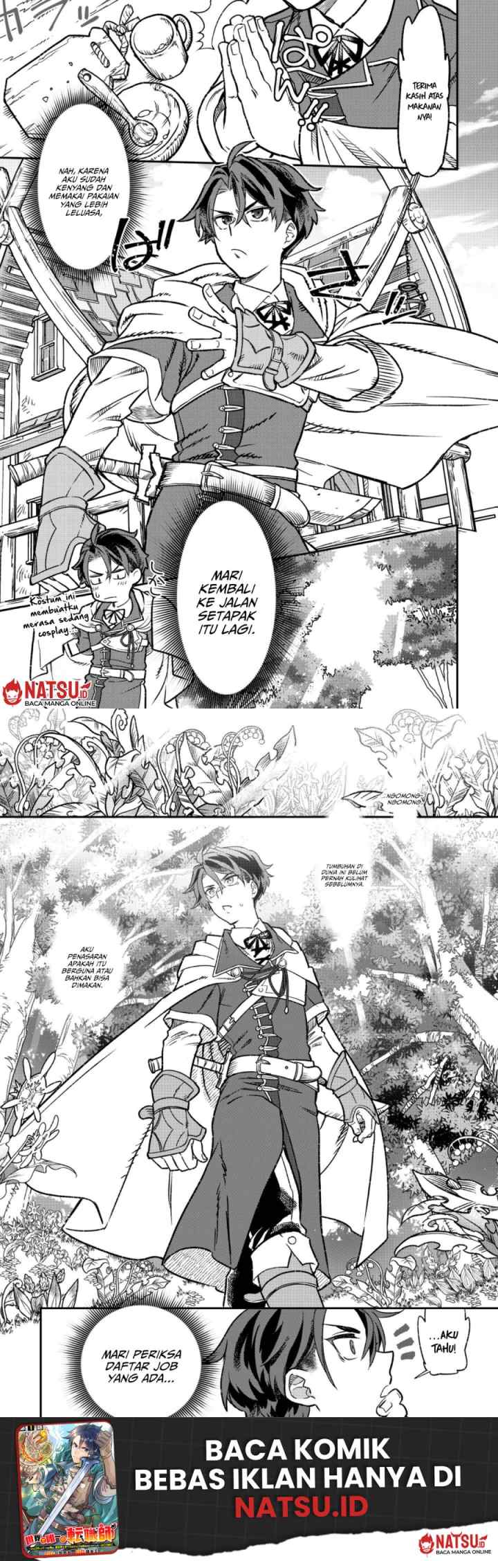 Sekai de Yuuitsu no Tenshokushi: Job Hopper na Ore wa, Isekai de Subete no Job wo Kiwameru Koto ni Shita chapter 2 halaman 11