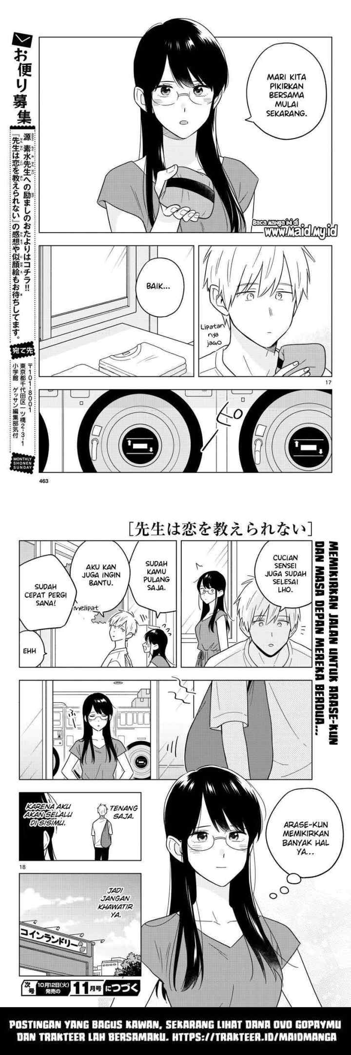 Sensei wa Koi wo Oshierarenai chapter 41.2 halaman 10
