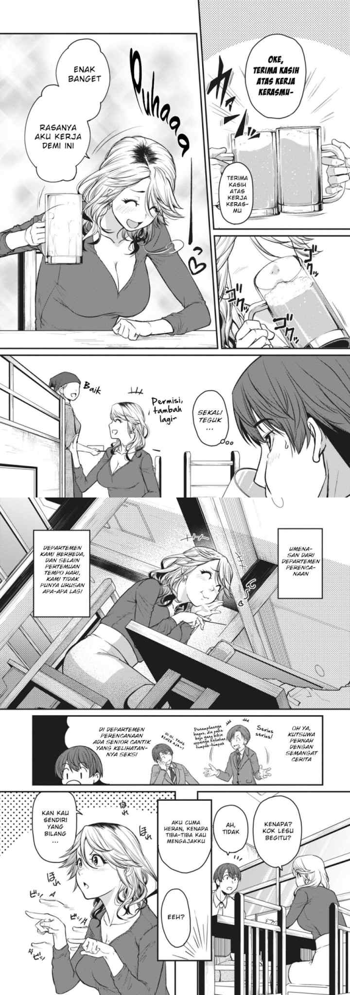 Shigoto Kaeri, Dokushin no Bijin Doushi ni Tanomarete chapter 16 halaman 4