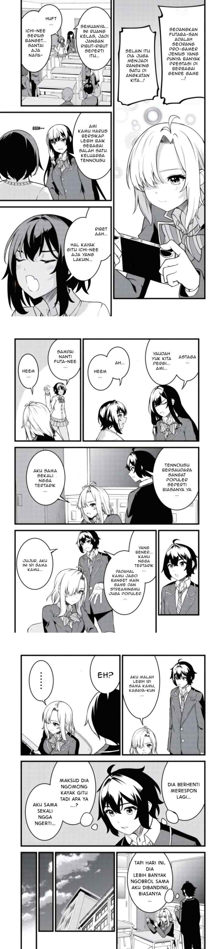 Tensai Bishoujo Sanshimai wa Isourou ni Dake Choro Kawaii chapter 1 halaman 5