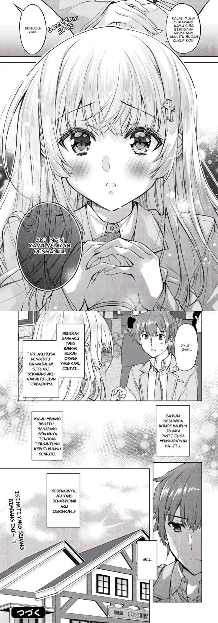 Tsundere Hokuou Bishoujo no Classmate ga, Kon'yakusha ni Natta Totan ni Dere Ippentou ni Natte Shimatta Ken ni Tsuite chapter 2 halaman 11