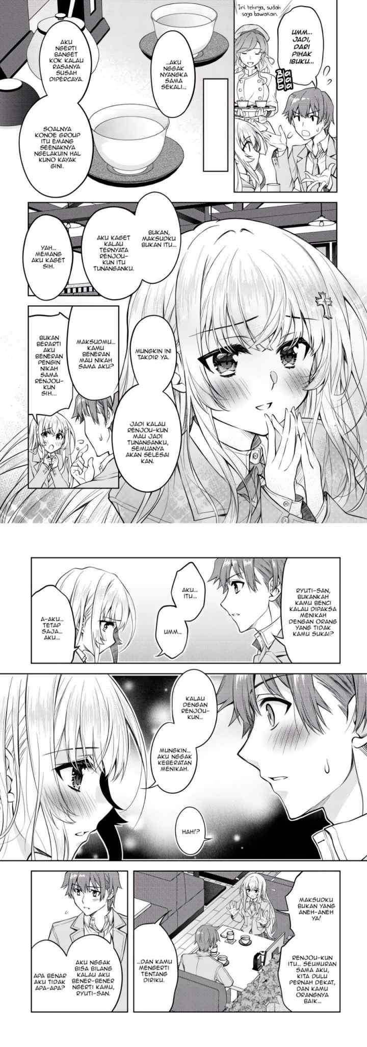 Tsundere Hokuou Bishoujo no Classmate ga, Kon'yakusha ni Natta Totan ni Dere Ippentou ni Natte Shimatta Ken ni Tsuite chapter 2 halaman 10