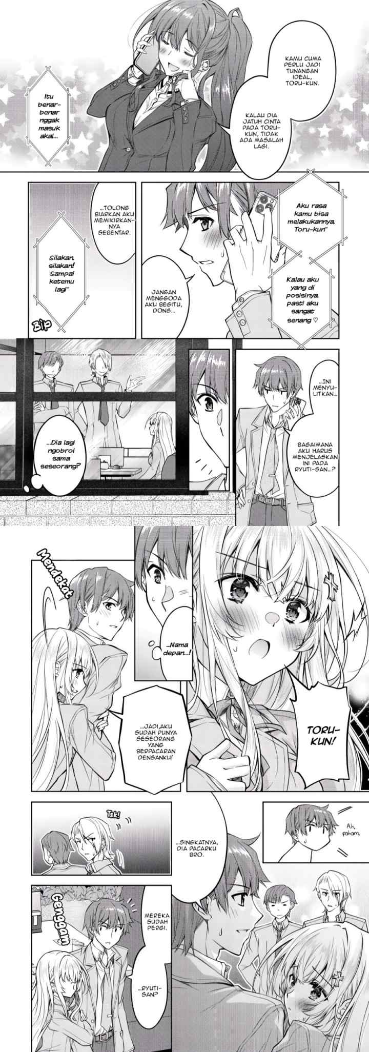 Tsundere Hokuou Bishoujo no Classmate ga, Kon'yakusha ni Natta Totan ni Dere Ippentou ni Natte Shimatta Ken ni Tsuite chapter 2 halaman 8