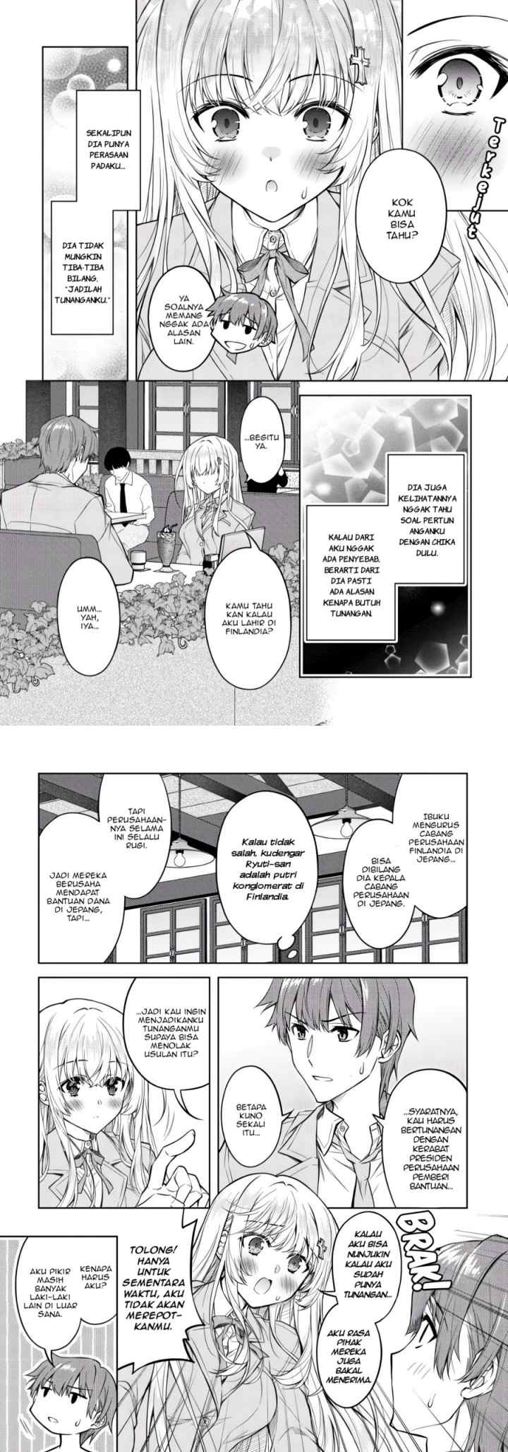 Tsundere Hokuou Bishoujo no Classmate ga, Kon'yakusha ni Natta Totan ni Dere Ippentou ni Natte Shimatta Ken ni Tsuite chapter 2 halaman 5