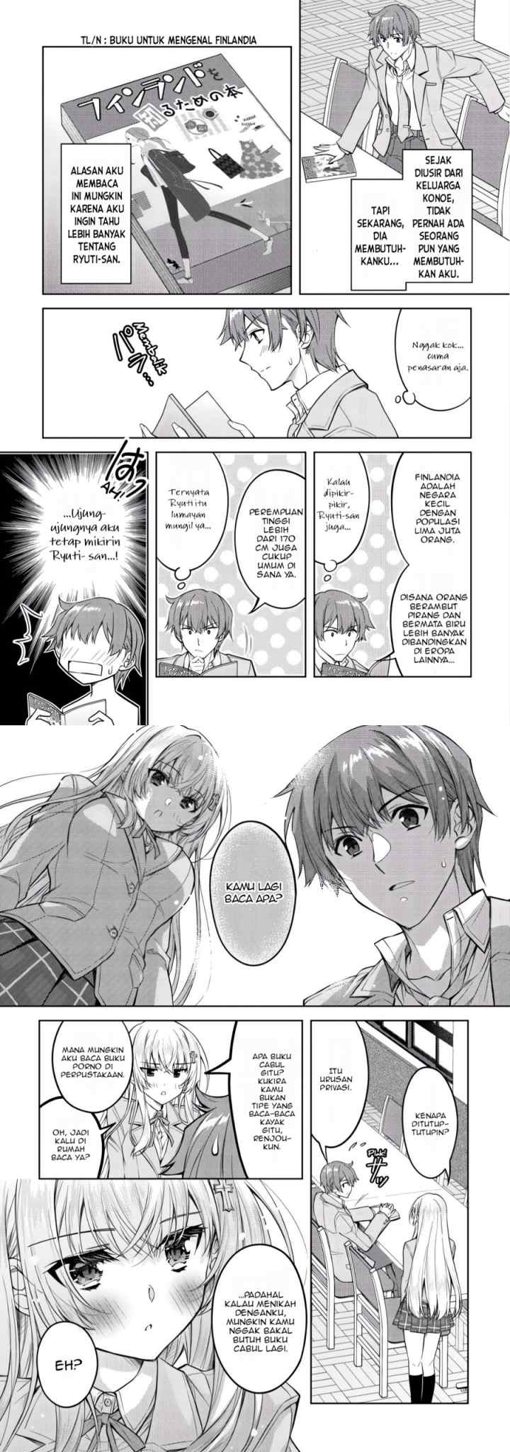 Tsundere Hokuou Bishoujo no Classmate ga, Kon'yakusha ni Natta Totan ni Dere Ippentou ni Natte Shimatta Ken ni Tsuite chapter 3 halaman 8