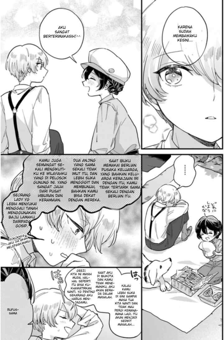 Yowaki MAX Reijou nanoni, Ratsuwan Konyakusha-sama no Kake ni Notte Shimatta chapter 3.2 halaman 5