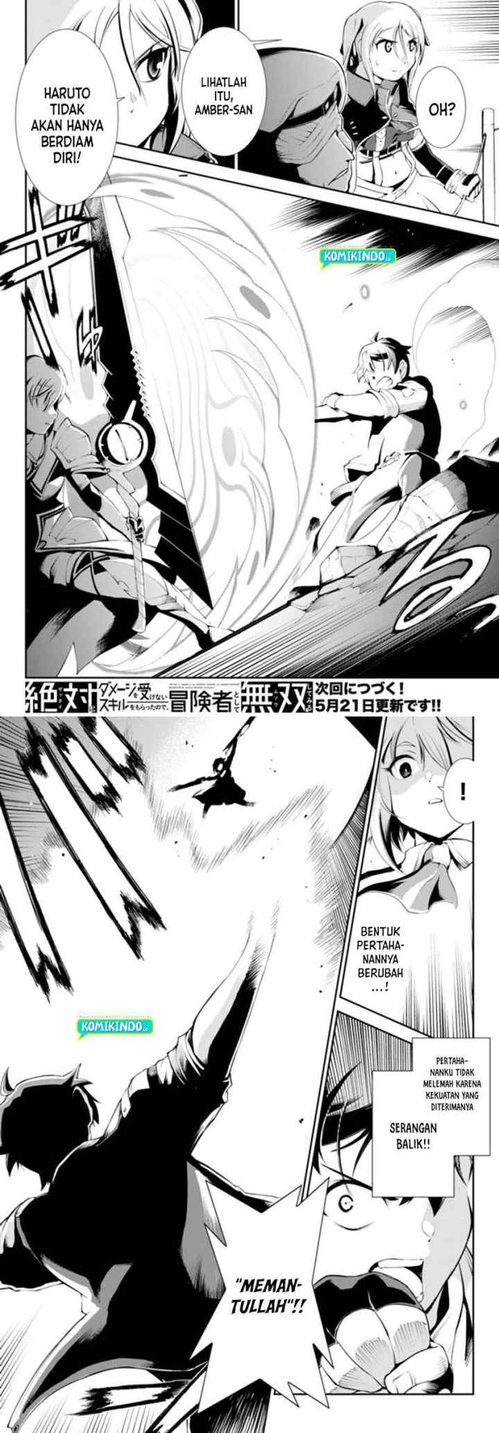 Zettai ni Damage wo Ukenai Skill wo Moratta node, Boukensha to shite Musou shite miru chapter 10 halaman 9