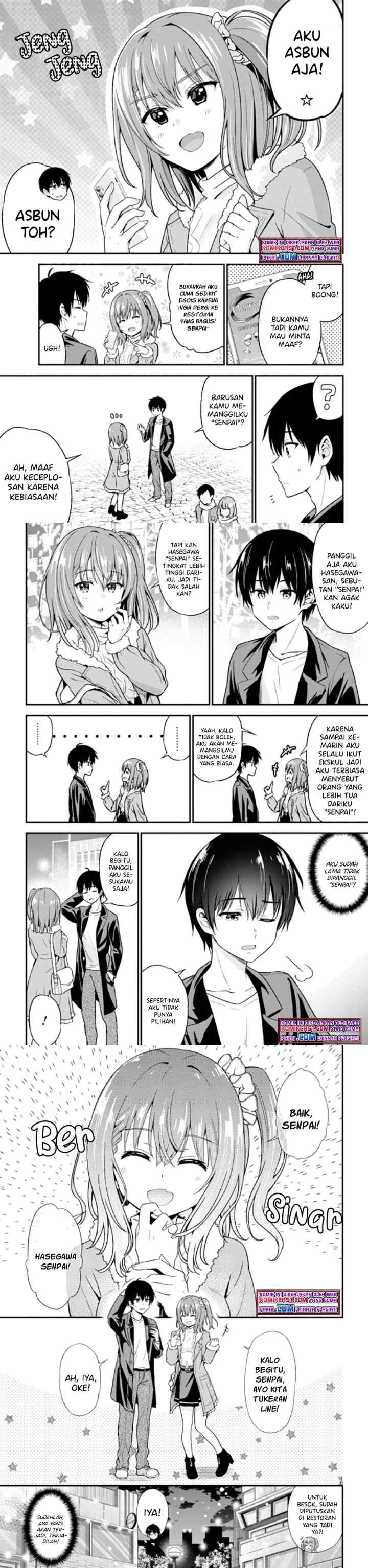 Kanojo ni Uwaki Sareteita Ore ga Koakuma na Kouhai ni Natsukarete Imasu chapter 1.2 halaman 7