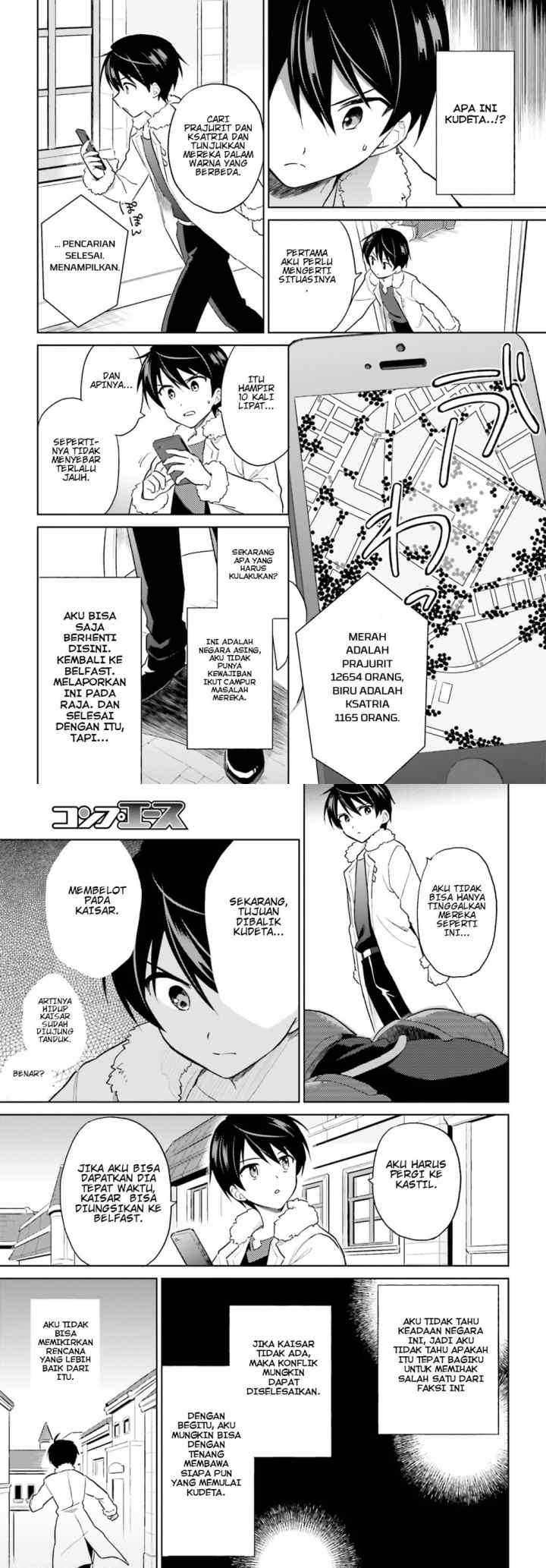 Isekai wa Smartphone to Tomo ni chapter 40 halaman 4