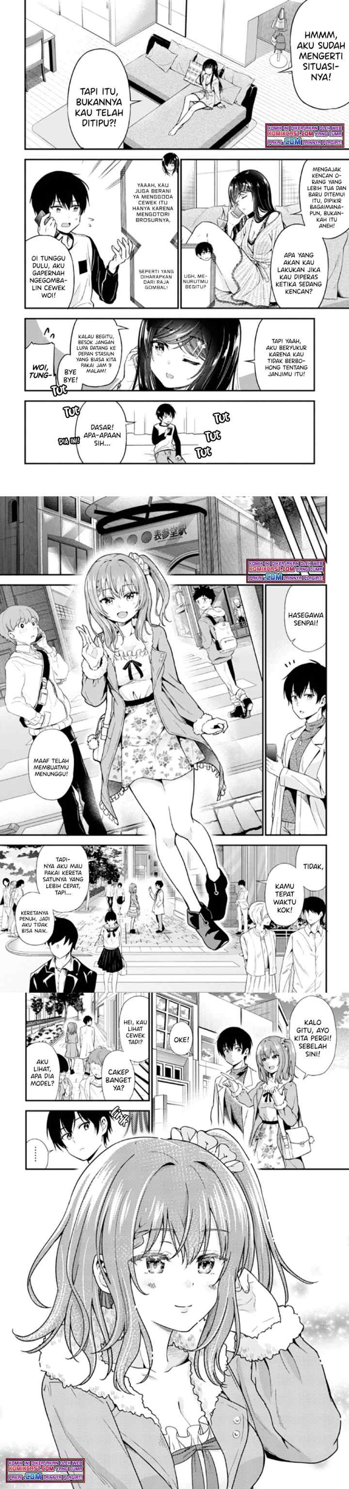 Kanojo ni Uwaki Sareteita Ore ga Koakuma na Kouhai ni Natsukarete Imasu chapter 1.2 halaman 10