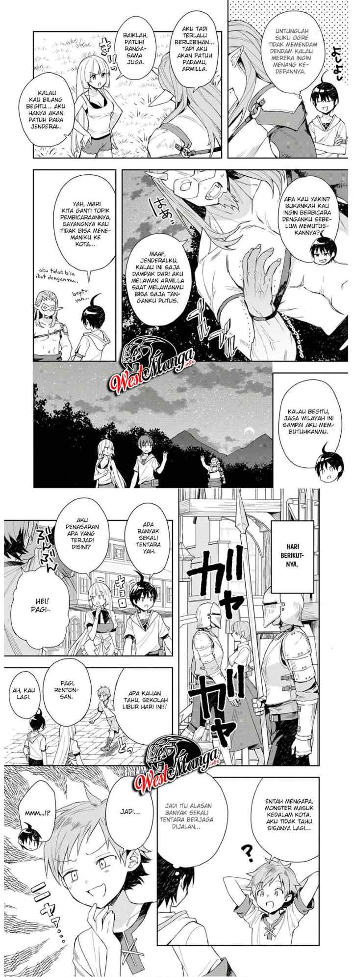 Shitennou Sai Jakudatta Ore. Tensei Shitanode Heionna Seikatsu wo Nozomu chapter 4 halaman 9
