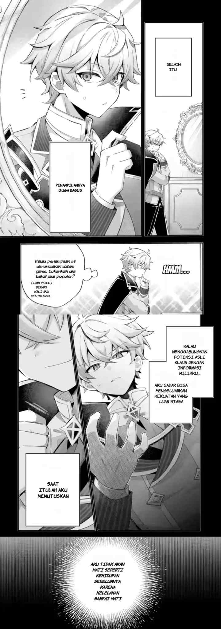 Game Sekai no mobu akuyaku ni tensei shita node Last bos wo mezashite mita chapter 1 halaman 6