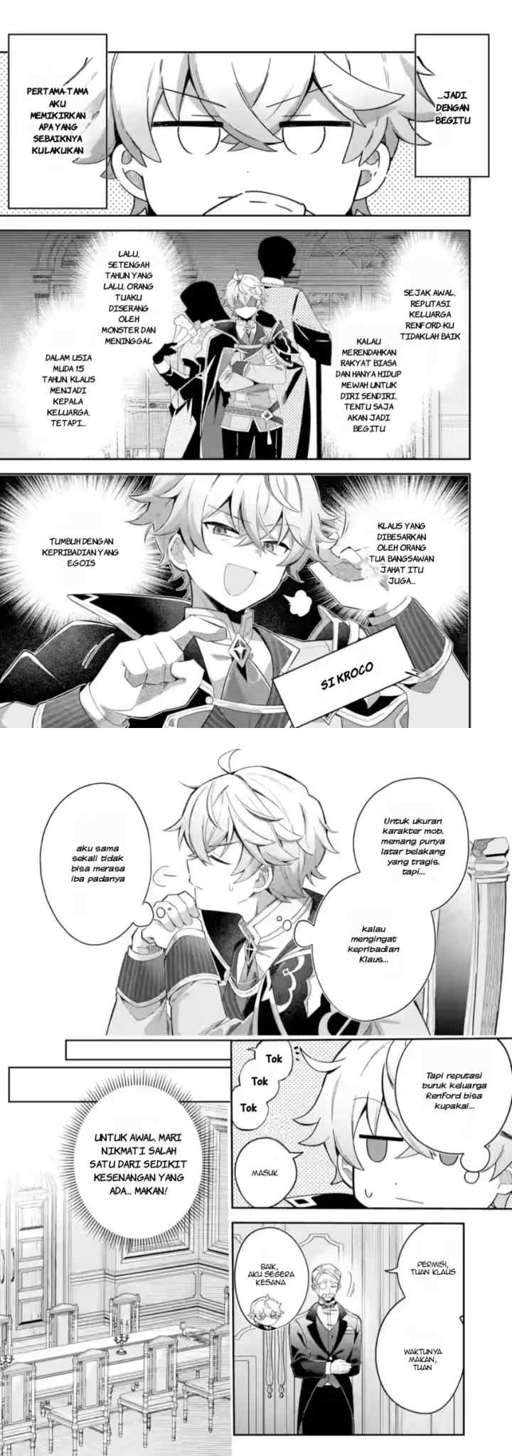 Game Sekai no mobu akuyaku ni tensei shita node Last bos wo mezashite mita chapter 1 halaman 8