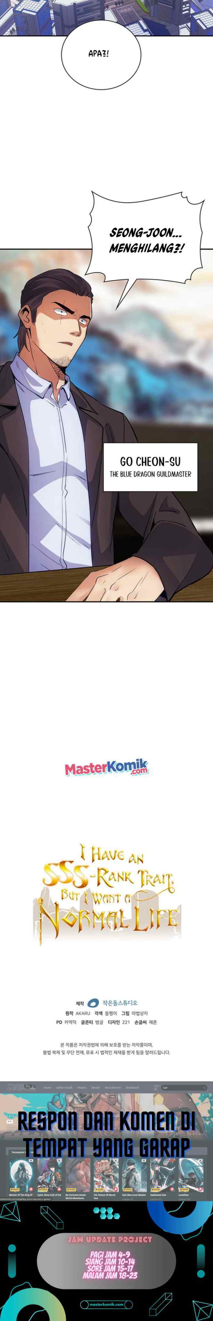 I have an SSS-rank Trait, but I want a Normal Life chapter 9 halaman 16