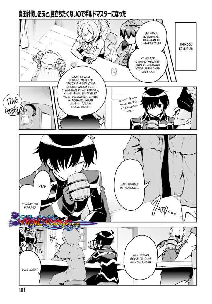 Maou Toubatsu Shita Ato, Medachitakunai node Guild Master ni Natta chapter 2.2 halaman 11