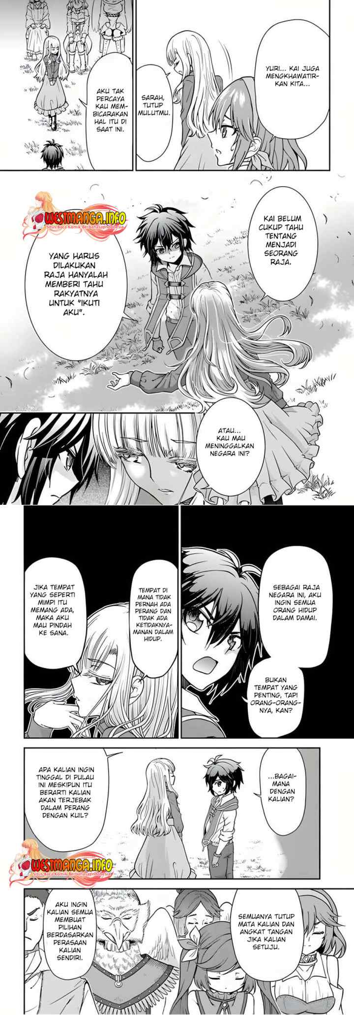 Tenohira Kaitaku Mura de Isekai Kenkokuki: Fueteku Yome-tachi to Nonbiri Mujintou Life chapter 35 halaman 8