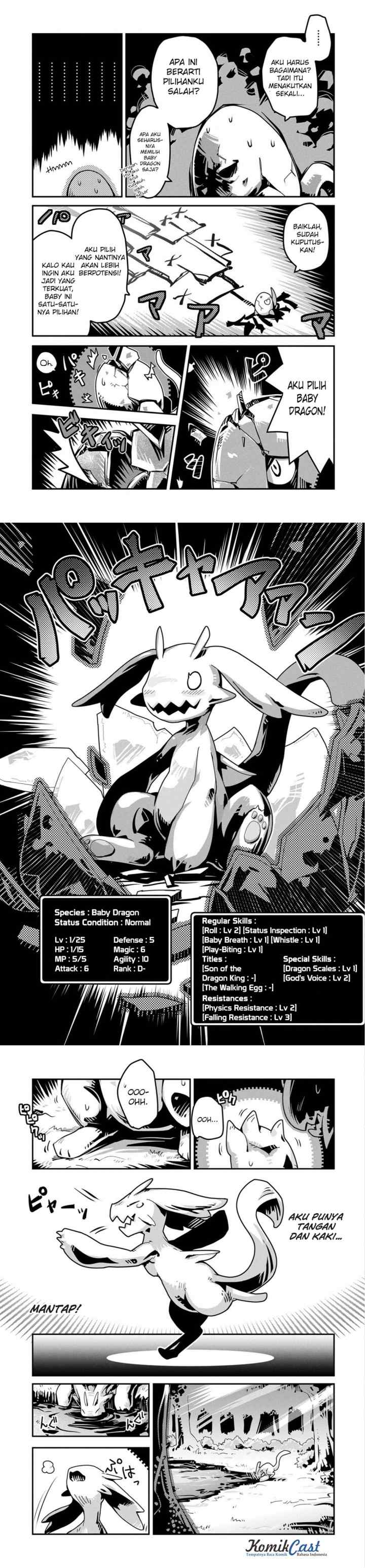 Tensei Shitara Dragon no Tamago Datta - Saikyou Igai Mezasa Nee chapter 1 halaman 9