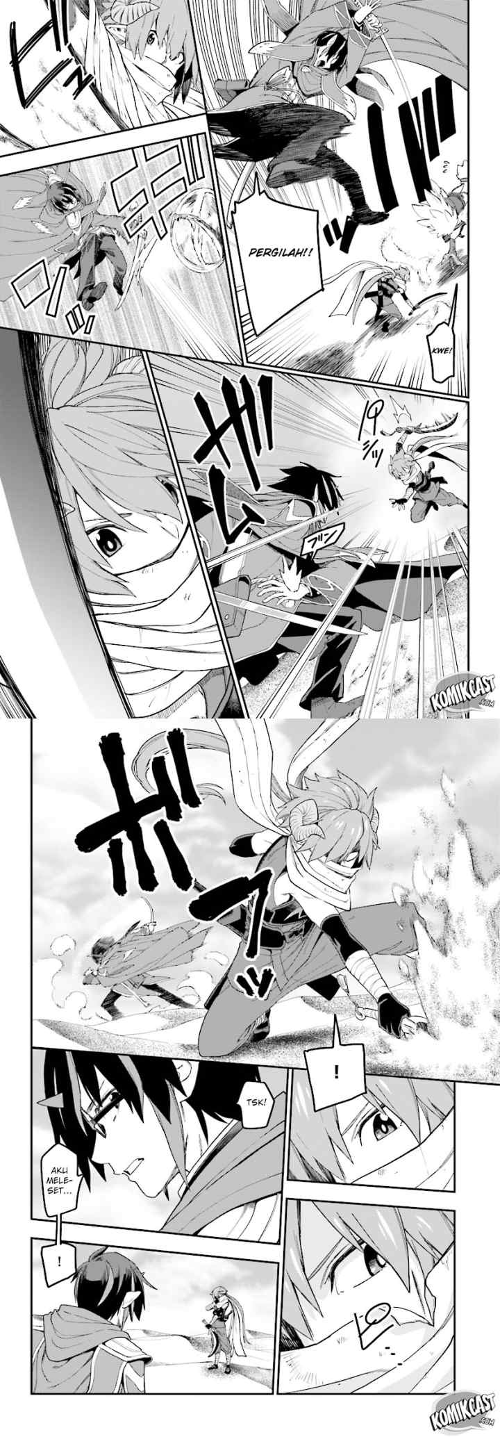 Konjiki no Moji Tsukai: Yuusha Yonin ni Makikomareta Unique Cheat chapter 41 halaman 6