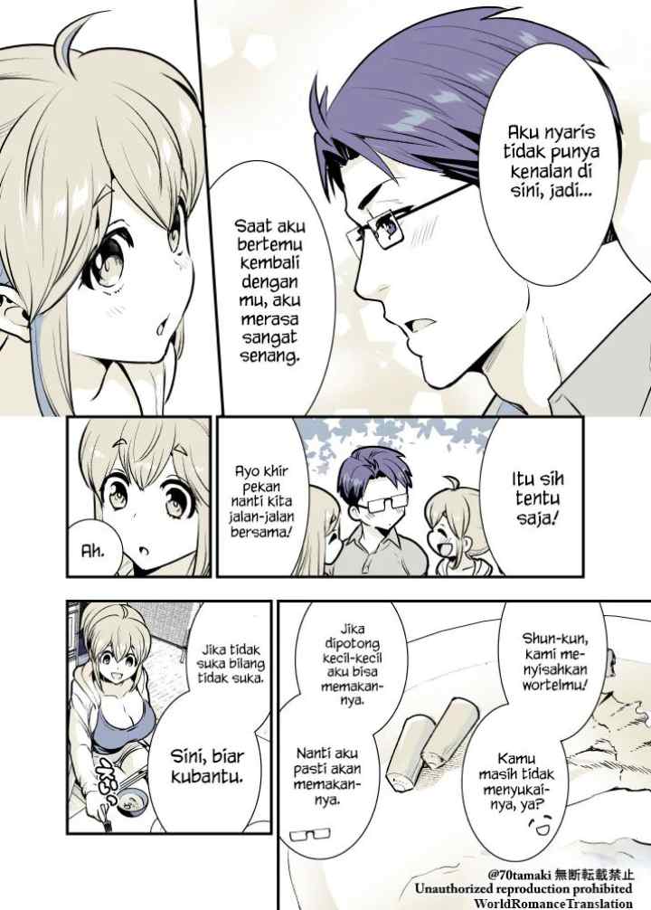 Osananajimi ga Hisabisa ni Saikai Shitara Otagai Kyonyuu ni Natteta chapter 7 halaman 4