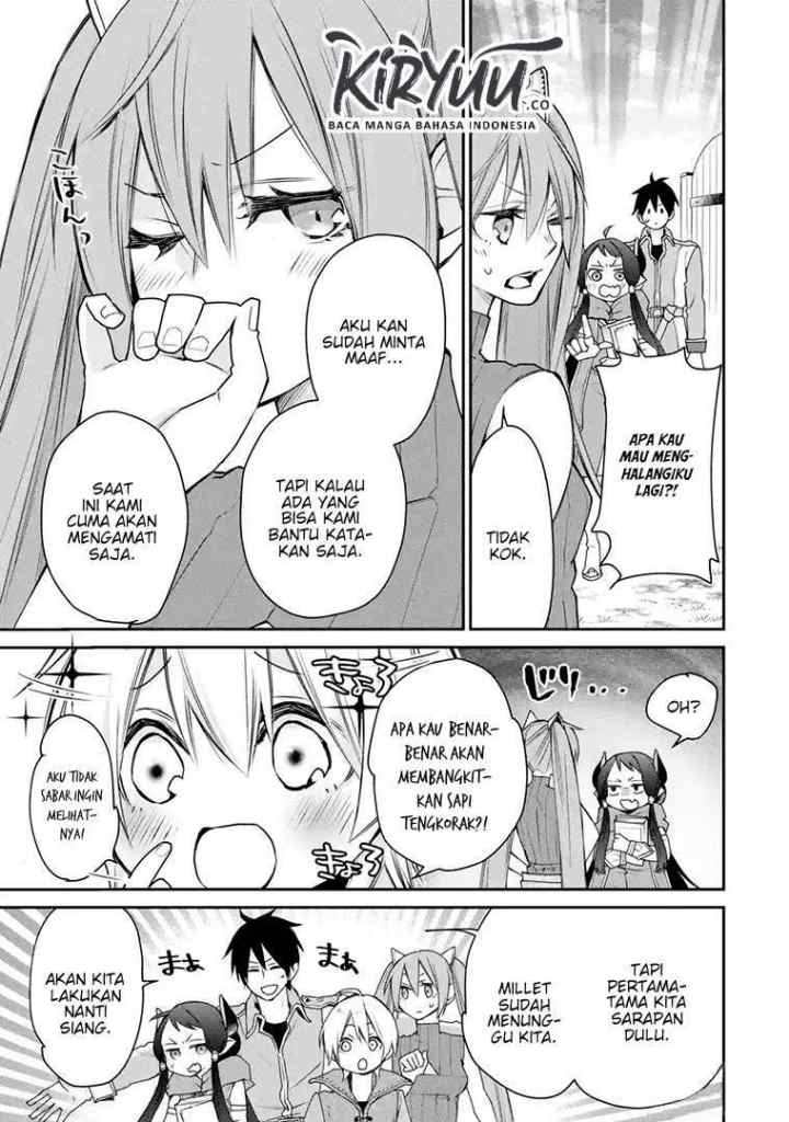 Saikyou no Madoshi. Hisa ni Ya wo Ukete Shimatta no de Inaka no Eihei ni Naru chapter 16.1 halaman 6