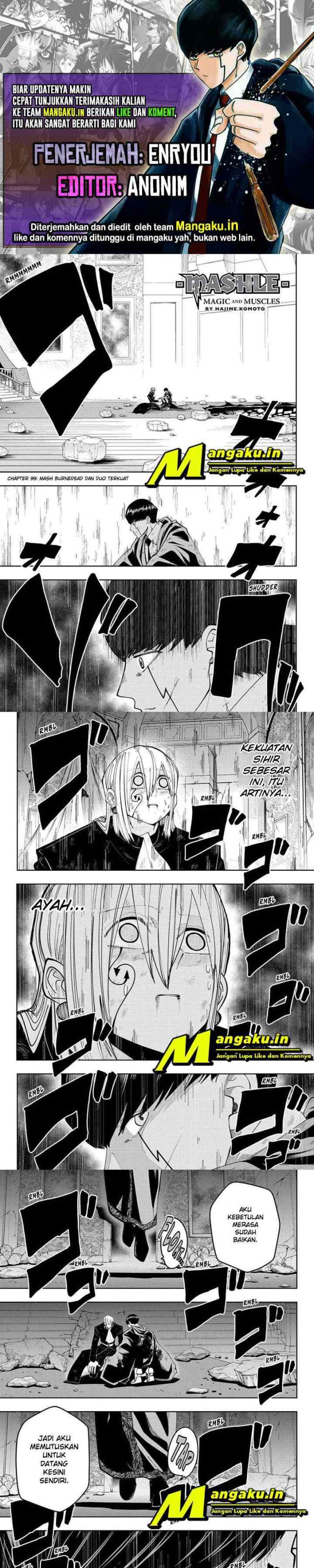 Mashle: Magic and Muscles chapter 99 halaman 1