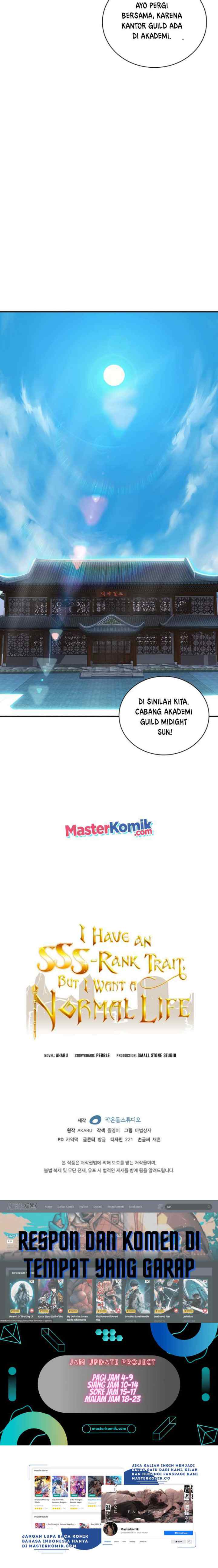 I have an SSS-rank Trait, but I want a Normal Life chapter 7 halaman 17