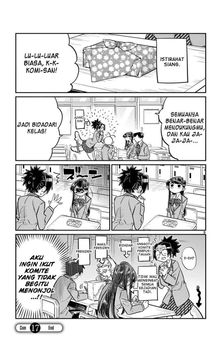 Komi-san wa Komyushou Desu chapter 17 halaman 9