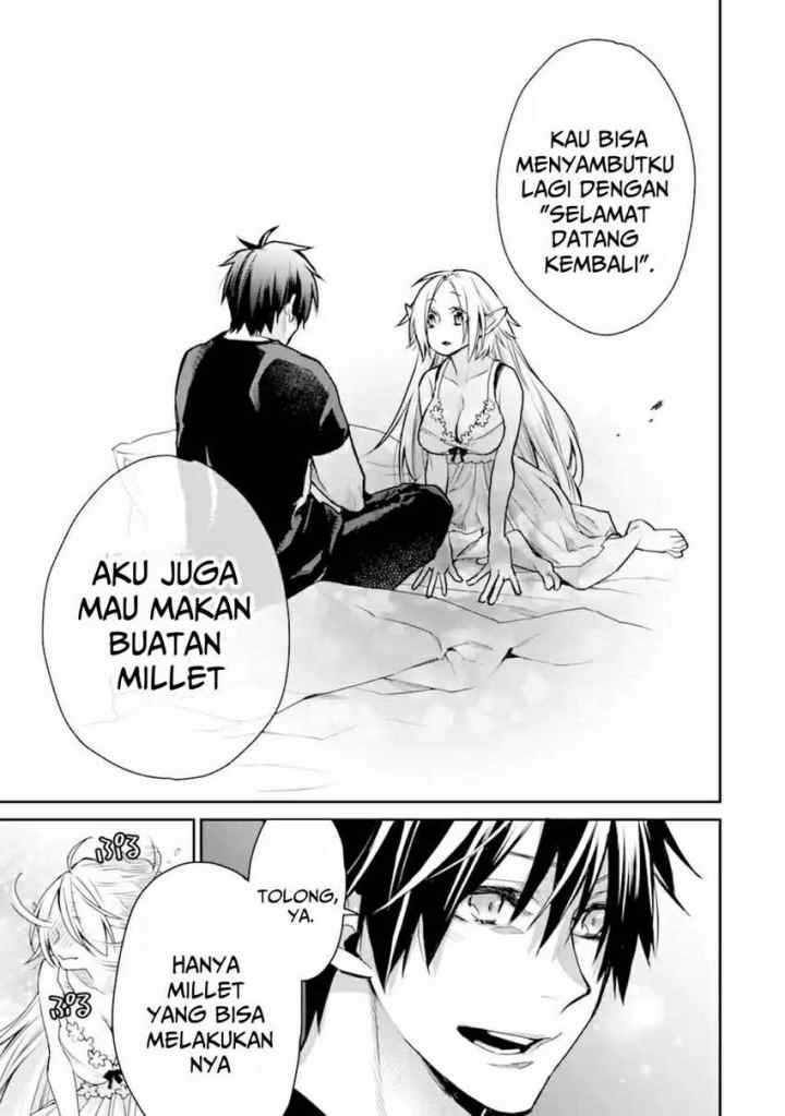 Saikyou no Madoshi. Hisa ni Ya wo Ukete Shimatta no de Inaka no Eihei ni Naru chapter 27.3 halaman 16