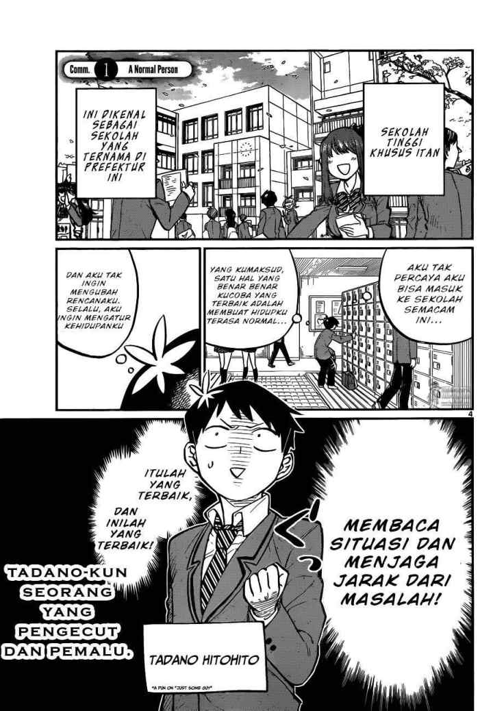 Komi-san wa Komyushou Desu chapter 1 halaman 5