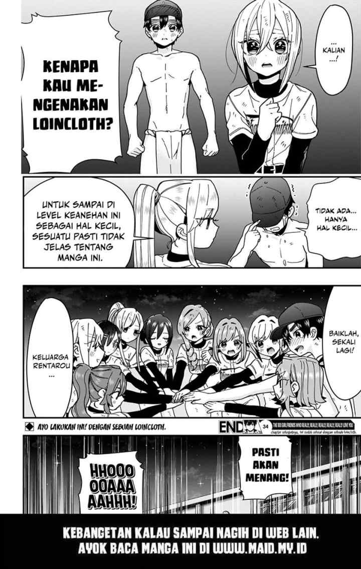 Kimi no Koto ga Dai Dai Dai Dai Daisuki na 100-ri no Kanojo chapter 34 halaman 12