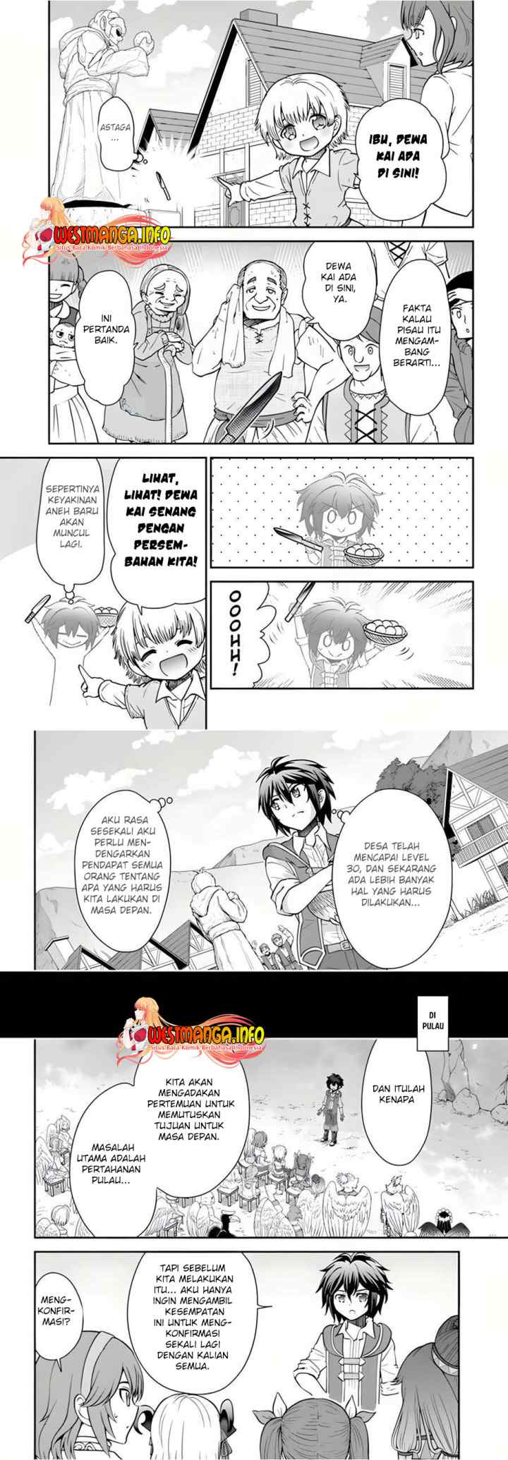 Tenohira Kaitaku Mura de Isekai Kenkokuki: Fueteku Yome-tachi to Nonbiri Mujintou Life chapter 35 halaman 6