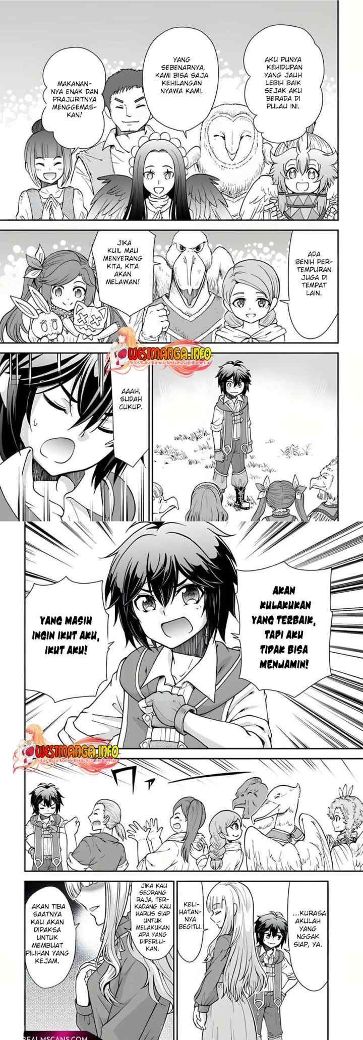 Tenohira Kaitaku Mura de Isekai Kenkokuki: Fueteku Yome-tachi to Nonbiri Mujintou Life chapter 35 halaman 10