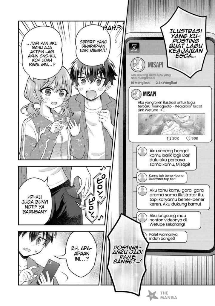 Tonari no Seki no Inkya Joshi ga Oshi Utaite Datta - Ore no Kyoku wo Uttatekure! chapter 12.2 halaman 9