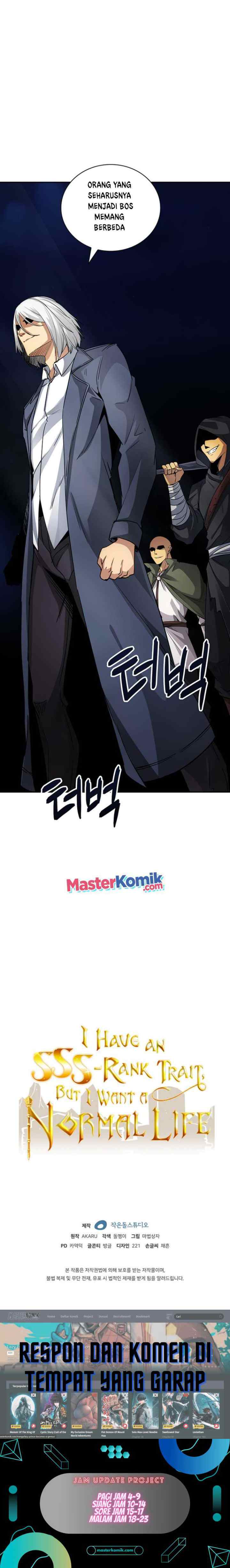 I have an SSS-rank Trait, but I want a Normal Life chapter 8 halaman 18