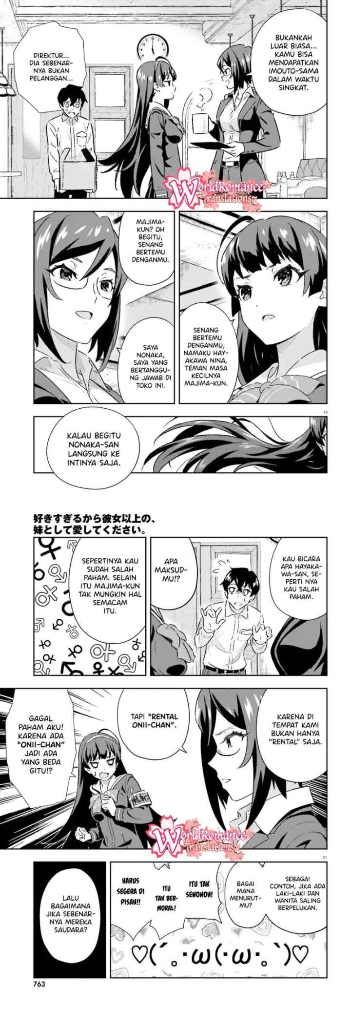 Suki Sugiru Kara Kanojo Ijou no, Imouto Toshite Aishite Kudasai chapter 3.1 halaman 9